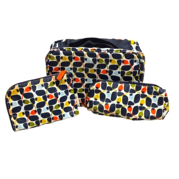 Orla Kiely Bags Orla Kiely Multi Olive Weekender Cosmetic Bag 3